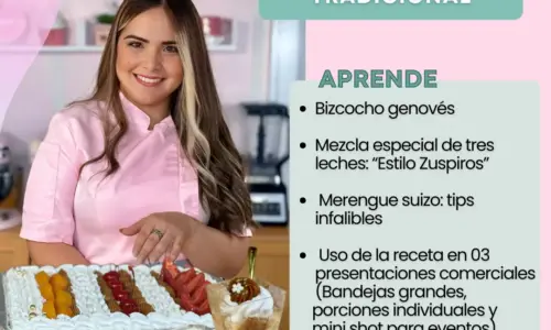 Curso de Pastel Tres leches Tradicional