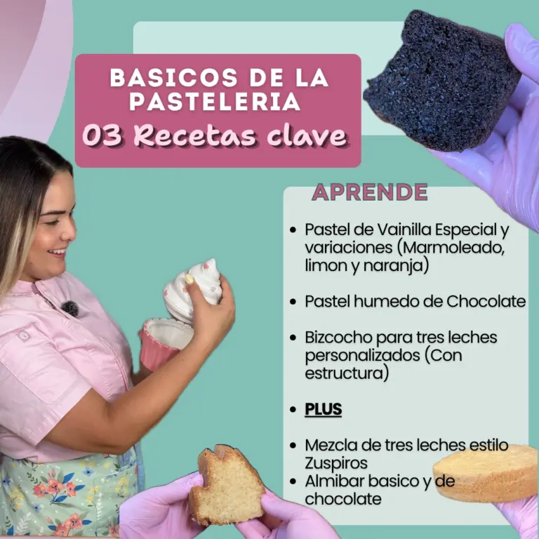 Básicos de la Pastelería: 3 Recetas Clave